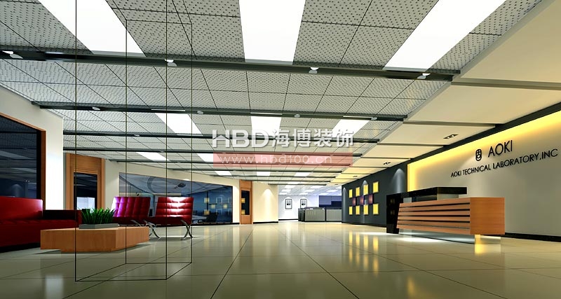 南方包裝集團(tuán)辦公室裝修大廳接待 南方包裝集團(tuán)辦公室裝修大廳接待