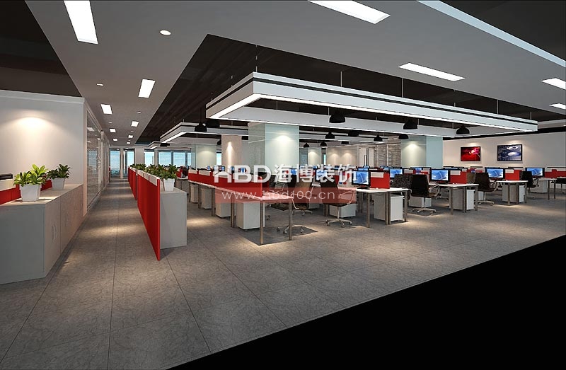 中通服軟件辦公室裝修案例 開(kāi)放辦公區(qū)設(shè)計(jì)