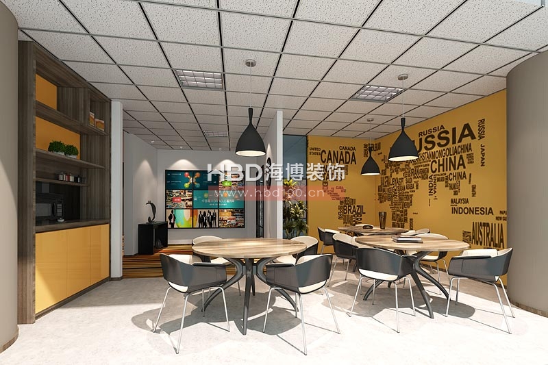 雅居樂中心辦公室裝修 休閑區(qū)設計