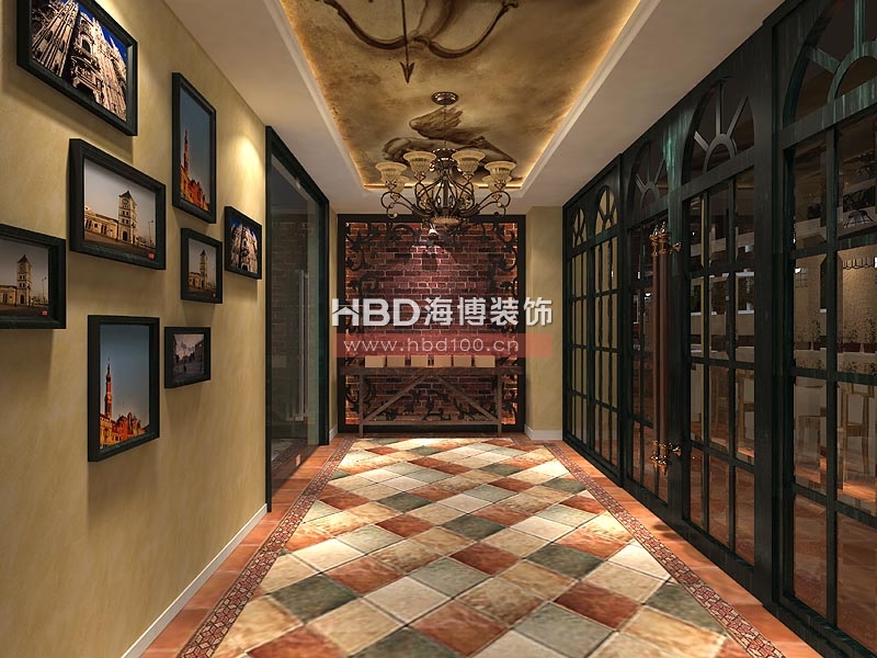 哆味加意大利餐廳設(shè)計(jì) 過道設(shè)計(jì)