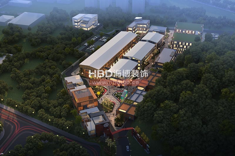 奧體創(chuàng)意園產(chǎn)業(yè)園設(shè)計(jì) 外觀鳥(niǎo)瞰圖設(shè)計(jì)