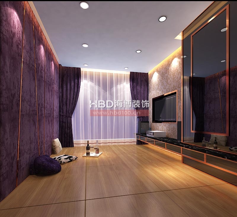 珠江新城天鑾別墅室內(nèi)裝修,視聽廳設(shè)計(jì)效果圖.jpg