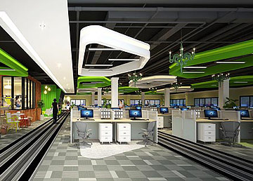 酷狗音樂(lè)天河區(qū)寫字樓裝修設(shè)計(jì)