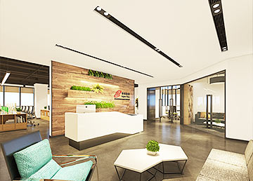 智慧神州信息技術(shù)公司前臺裝修設(shè)計(jì)