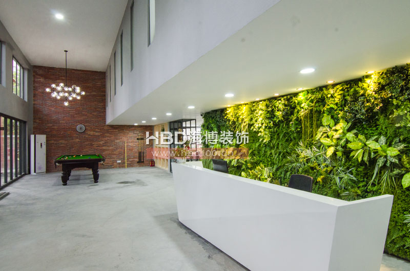 裝修公司辦公室 前臺及休閑區(qū)設(shè)計(jì)