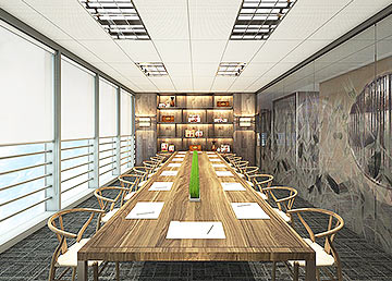 富力新天地恩珍源人參公司會議室裝修設(shè)計