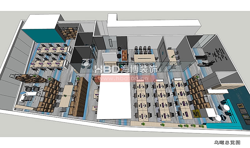 鳥瞰圖裝修設(shè)計,廣告公司辦公室裝修,海博裝飾.jpg