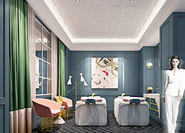 廣州美容會(huì)所連鎖店裝修設(shè)計(jì)施工現(xiàn)場