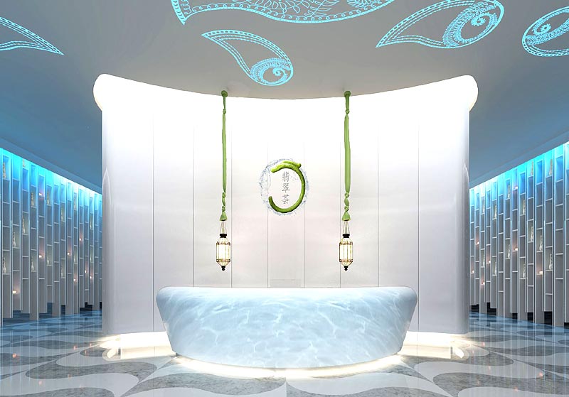 翡翠薈SPA會(huì)所裝修設(shè)計(jì) 前臺效果 翡翠薈SPA會(huì)所裝修設(shè)計(jì) 前臺效果