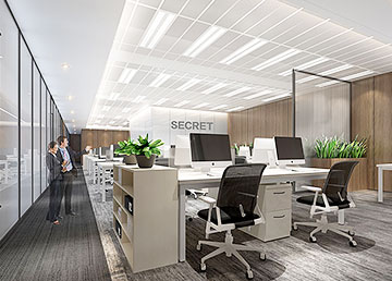 廣州環(huán)球廣場辦公室設計裝修 合富置業(yè)公司